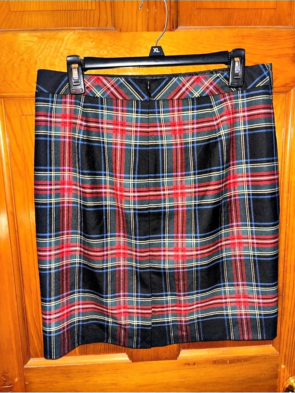 J.Crew Pencil Skirt Plaid Wool Skirt Size 10 Petite NWT